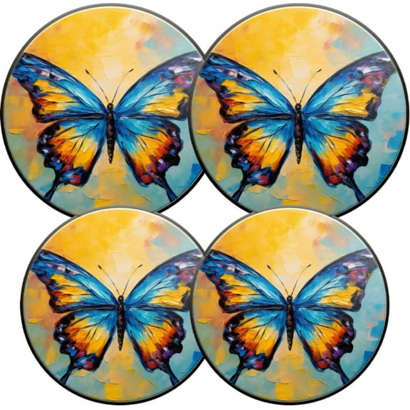 Gas Stove Burner Cover,Electric Stove Top Protector,Easy to Clean,Colorful Butterfly in an Oil Painting