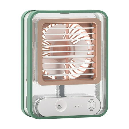 

Big holiday Deals! Dqueduo Usb Charging Mini Fan Desktop Portable Spray Water Light Three-speed Air Conditioning Fan Best Gifts for Family on Clearance