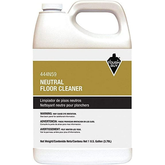 Tough Guy Floor Cleaner, Neutral, Jug, 1 gal, Concentrated, Floral 444N59