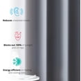 thumbnail image 3 of THD Lawrence 100% Blackout Thermal Grommet Window Curtain Panels for Bedroom and Living Room - Total Privacy and Energy Efficiency - Set of 2, 3 of 7
