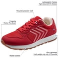 thumbnail image 4 of Ecetana Womens Retro Lace-Up Sneakers Mesh Upper Casual Walking Shoes, 4 of 7