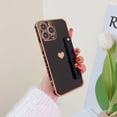 thumbnail image 2 of Dteck Case for iPhone 11 Pro,Soft TPU Gold Plated Striped Bumper with Adjustable Wristband Kickstand Slim Thin Cover Anti-Scratch Shockproof Protective Case for iPhone 11 Pro,Black, 2 of 6