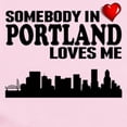 thumbnail image 2 of CafePress - Somebody In Portland Loves Me Body Suit - Baby Light Bodysuit, Size Newborn - 24 Months, 2 of 4