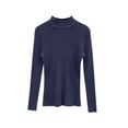 thumbnail image 7 of Wenini Women's Solid Color Turtleneck Ribbed Knit Sweater Slim Long Sleeve Pullover Top Trendy Base Layer Top, 7 of 7
