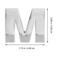 thumbnail image 2 of 4Pcs 3D Letters Metal Letters Mailbox Letters Small Metal Letters Metal Letter Decal for Mailbox, 2 of 8