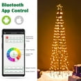 thumbnail image 4 of Yescom 6Ft Cone Christmas Tree with Light 26Modes 346 LED Light Bluetooth APP Control Indoor Outdoor Holiday Decoration, 4 of 9