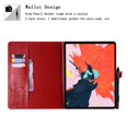thumbnail image 2 of Dteck Folio Case For iPad Pro 12.9 inch 2018 release, Lightweight Embossed Butterfly PU Leather Flip Stand Case Cover with Card/Stlylus Holder,Red, 2 of 4