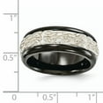 thumbnail image 6 of Edward Mirell Black Ti w/Sterling Silver Casted 9mm Band, 6 of 7