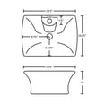 thumbnail image 4 of Imaginations Américaines 19.5-po. W Vessel Set Blanc, 4 of 7