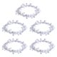 thumbnail image 2 of 5pcs decoración de ratán de navidad guirnalda decorativa de estrellas para el hogar del árbol de navidad (plata), 2 of 6