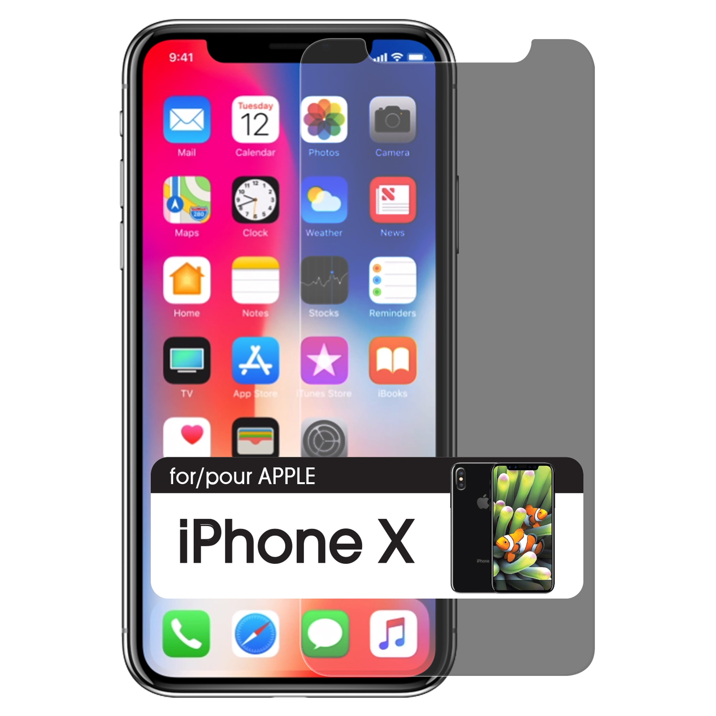 Tempered Glass Privacy Screen Protector for for iphone X