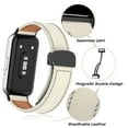 thumbnail image 4 of Leather Bands for Samsung Galaxy Fit 3 SM-R390 Band,Magnetic Replacement Straps Wristbands for Galaxy Fit3,Sport Straps Wristband Accessories for Smart Watch for Women Men, 4 of 11