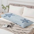thumbnail image 6 of Navy Blue Starfish Body Pillow Cover 20 x 54 Inch Decorative Pillow Cover Vintage Gray Farmhouse Coastal Summer Lumbar Pillowcase Seasonal Rectangle Cushion Case for Couch Sofa Bed Living Room, 6 of 9