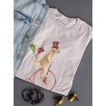 thumbnail image 3 of Cute Dog On A Unicycle T-Shirt Women -Fab Funky Designs, Female Large, 3 of 4