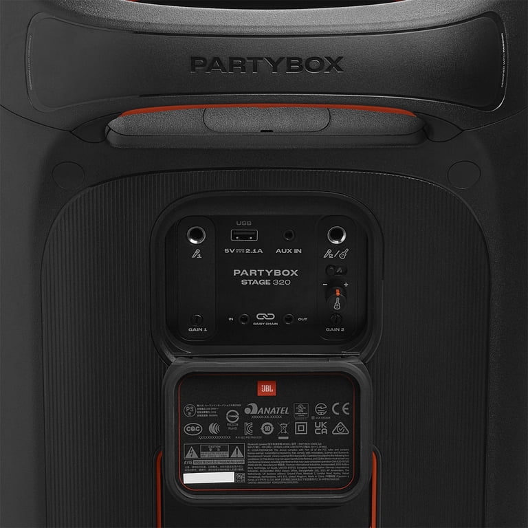 JBL PartyBox Stage 320 Portable Karaoke Party Speaker with Mic, Go