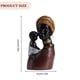 thumbnail image 3 of Escultura negra africana de resina, artesanías, figuritas de mujer negra para estudio de oficina Sywqhk Libre de BPA, 3 of 6