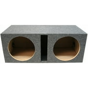 Universal Car Stereo Vented Port Dual 15 Kicker Comp C15 Sub Box - Final 2 Ohm