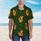 thumbnail image 2 of Balery Bold Squirrel Silhouettes Camisas hawaianas de manga corta para hombre, camisas playeras de corte holgado, camisas de vacaciones con botones,Small, 2 of 7