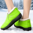 thumbnail image 6 of Gyexs Women's Snow Boots Size 11, Winter Shoes Women Size 9, Orthotic Technology, Bungee, Hiking, Moc Toe, Outdoor Wear, Mint Green, Size 10.5, 6 of 8