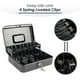 thumbnail image 3 of Caja de seguridad con cerradura YONGSHENG organizador de ahorro de DINERO 11.81 lx 9.45wx 3.54h pulgadas negro XL grande, 3 of 5