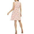 thumbnail image 3 of INSPIRE CHIC Women's Floral Print Elegant Office Sleeveless A-Line Dress Pink S, 3 of 5