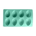 thumbnail image 2 of sunsanly Candy Mold Easy Demoulding Non-stick Heat-resistant DIY Three-dimensional 8 Grids Easter Egg Shaped Silicone Cake Mold Kitchen Supply, 2 of 8