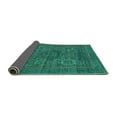thumbnail image 2 of Ahgly Company Indoor Rectangle Abstract Turquoise Blue Modern Area Rugs, 3' x 5', 2 of 4