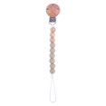 thumbnail image 1 of Productos para bebés Cadena para chupete con clip redondo de haya para apaciguar al bebé Perlas de silicona Perlas de haya anti-cadena, 1 of 6