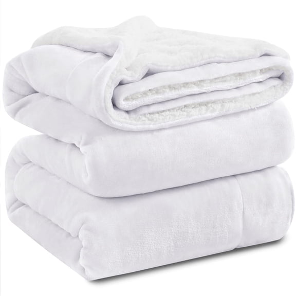 KAWAHOME Sherpa Fleece Blanket Queen Size Winter Super Soft Extra Warmest and