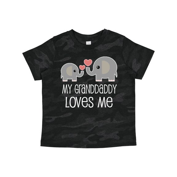 Inktastic Grandaddy Loves Me Grandchild Boys or Girls Toddler T-Shirt