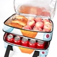 thumbnail image 5 of Bowling Double Layered Insulated Refrigerated Lunch Bag with Two Compartments, Large Capacity, Hand Carry - 7.1x11.4x16.1 Inches, 5 of 6