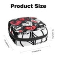thumbnail image 2 of Sanitary Napkin Storage Bag, Graffiti with Seamless Red Hearts Portable Menstrual Pad Bag for Teen Girls Store Panty Liners Tampons Sanitary Pads for Women Ladies, 2 of 6