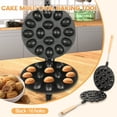 thumbnail image 2 of HLONK Walnut Cookie Mold with Wood Handle 16 Holes Walnut Cookie Maker Nonstick Oreshki Mold Maker Efficient Walnut Mold Pastry Nut Cookies Maker Cookie Assorted Maker for Baking Cookies, 2 of 10