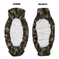 thumbnail image 6 of ZIATUBLES 2-Pack UTV Seat Covers with Dark Camouflage Print, Waterproof Scratch-Resistant Polyester Protectors for Kawasaki Mule Bench Seats, Easy to Clean UTV Decor Accessories Part, 6 of 8