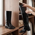 thumbnail image 7 of 8pcs Boot Shaper Form Inserts Reusable Tall Boot Support Holder Pads for Men Women Knee High Boots Black, 7 of 7