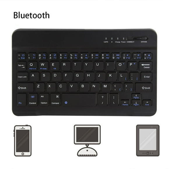 UsRHHA Slim Wireless Bluetooth Keyboard, Compact Portable Keyboard for Tablet Laptop PC, Ultra Thin Bluetooth Keyboard