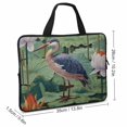 thumbnail image 2 of Werpe Bird Water Lilies Laptop Sleeve Carrying Bag Neoprene Diving Fabric Tablet Cover 13inch, 2 of 5