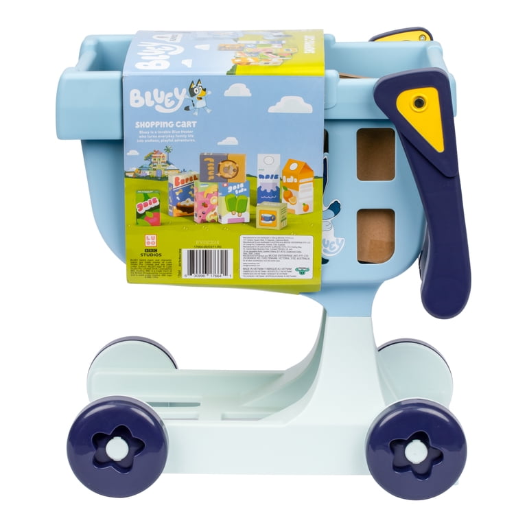 Bluey Shopping Trolley with 8 Grocery Items photo 3
