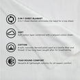 thumbnail image 5 of Vellux 2-in-1 Doubled Sided Sheet Blanket (Available in Multiple Sizes and Colors), Full/Queen, White, 5 of 5