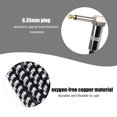 thumbnail image 2 of Yazoeia Guitar Cable, Bass Guitar Cable Noiseless for Effects Keyboard Instruments for Bass and Electric Guitar(Black and White Braided Thread) CJC912-202659, 2 of 8