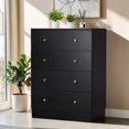 thumbnail image 2 of GZXS 5 Drawers Dresser for Bedroom, 35.8" Tall Chest of Drawers, Closet Organizer for Living Room, Hallway, Entryway, Black, 2 of 10