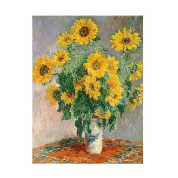 Claude Monet 'Sunflowers' Canvas Art