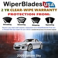thumbnail image 2 of 2009 Saturn Sky Beam Wiper Blades Wipers w/2yr Warranty (Set of 2) (WiperBladesUSA), 2 of 5