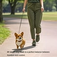 thumbnail image 3 of Siumouhoi 6 FT Puppy/Dog Leashes, Strong Traditional Style Leash with Easy to Use Collar Hook,Dog Lead Great for Small and Medium and Large Dog (5/8 in x 6 ft,Military Green), 3 of 4