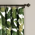 thumbnail image 2 of Lush Decor Tropical Paradise 84" x 52" Leaves Green 3" Rod Pocket Pair Window Panel, 2 of 7