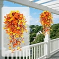 thumbnail image 6 of Artificial Flowers for Outdoors,30Inch Outdoor Hanging Fake Flowers,Ideal Decor for Home Porch,Patio,Balcony and Entrance(Orange and Yellow), 6 of 6