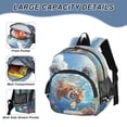 thumbnail image 4 of DIXRUYEE Backpack Lovely Tiger’s Floral Splash Pattern Pattern Suitable Schoolbag, 4 of 7