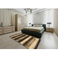thumbnail image 4 of Ahgly Company Indoor Rectangle Abstract Bakers Brown Abstract Area Rugs, 5' x 7', 4 of 6