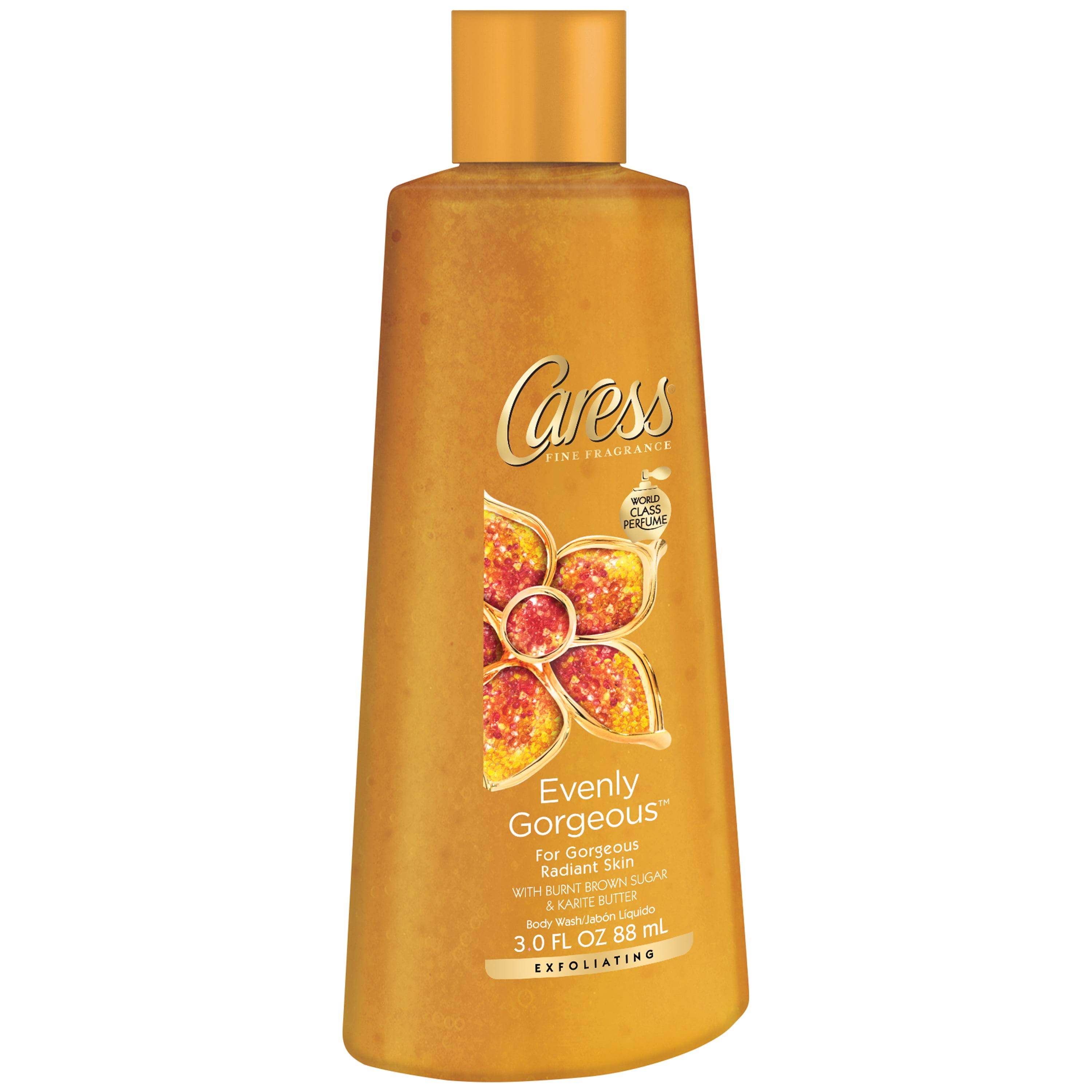 Caress Evenly Exfoliating Body Wash, 3 oz