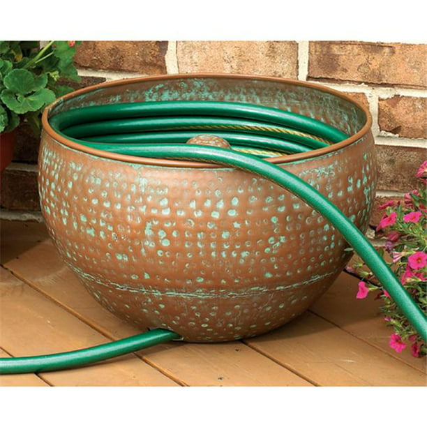 Coropration Copper Hose Holder, Copper Garden Hose Pot